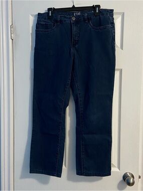 FDJ Women’s Olivia Dark Blue Denim Jeans Size 14 Petite